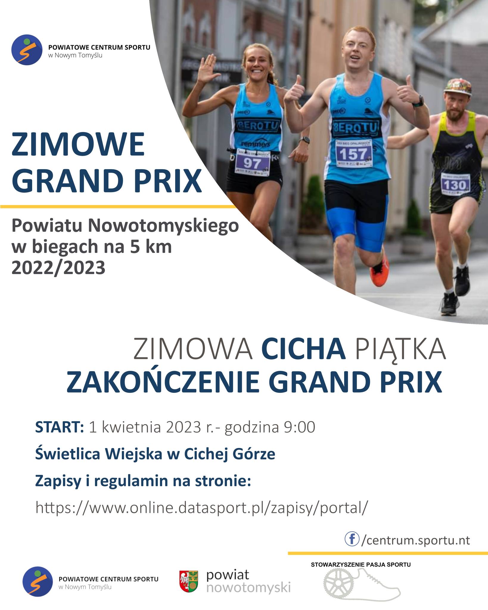 Ilustracja do informacji: Zapraszamy na finałowy bieg w ramach Zimowego Grand Prix Powiatu nowotomyskiego